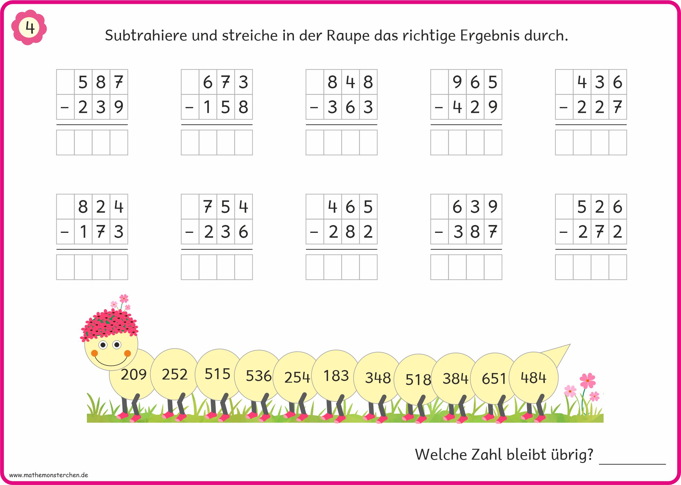 Schriftliche Addition, Subtraktion, Rechnen Mit Geld – LOIT